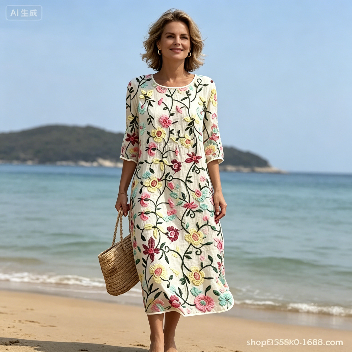 【S-4XL】Lucia - Vestido informal con estampado floral