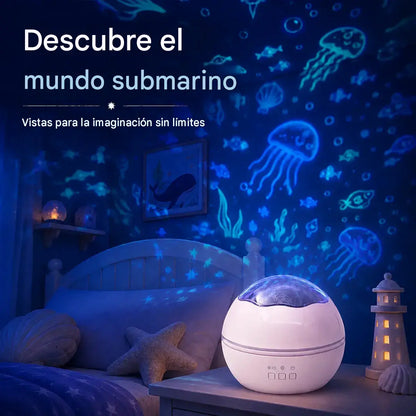 🌠✨ Proyector de cielo estrellado, luz nocturna ⎜ Lámpara LED giratoria 🎁