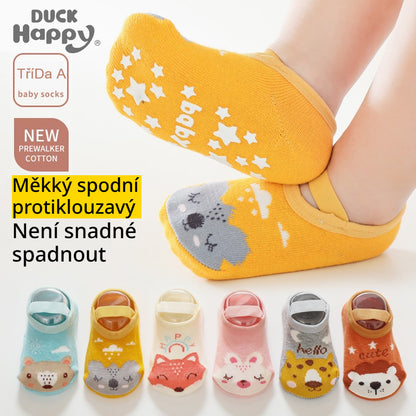 📢 Časově omezená nejnižší cena! 👶👶 Huňaté protiskluzové ponožky pro děti – chraňte je před chladem a mrazem!