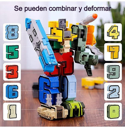 🔥 [El más vendido] 🧒 Robot transformable digital de juguete para niños