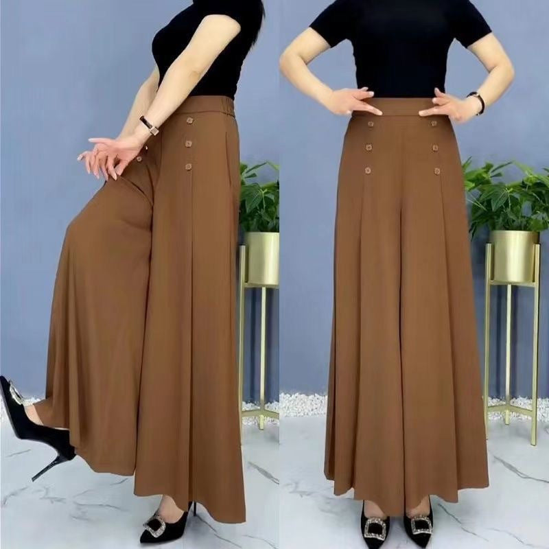 🔥Ofertă limitată în timp🔥 【Cumpără 1, primești 1 gratuit】💖💖 【M-5XL】Fustă de primăvară și vară pentru femei cu talie înaltă și pantaloni largi 2025 