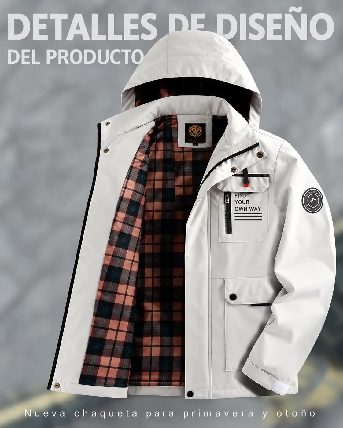 🔥💥 【M-6XL】 Nueva chaqueta para hombre, cálida, cortavientos e impermeable, para otoño/invierno 2026