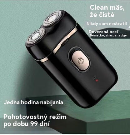 🧡Mini prenosný elektrický holiaci strojček s magnetickými vodotesnými dvojitými čepeľami
