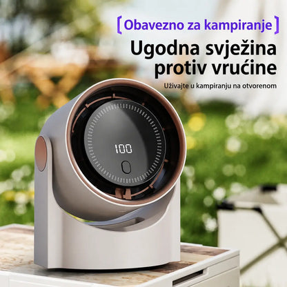 🧊🍃 Novi stolni turbinski ventilator bez lopatica (mogućnost montaže na zid)