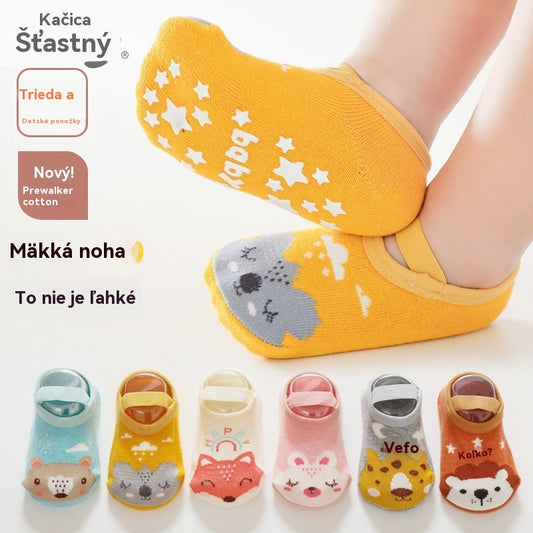 👶【Kúpte 3 kusov a získajte 3 kusov zadarmo】Detské hrubé protišmykové ponožky - chránia pred chladom!