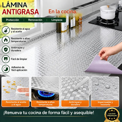 Adhesivos para cocina: vinilos de pared resistentes al aceite, al agua, al fuego y a las altas temperaturas.