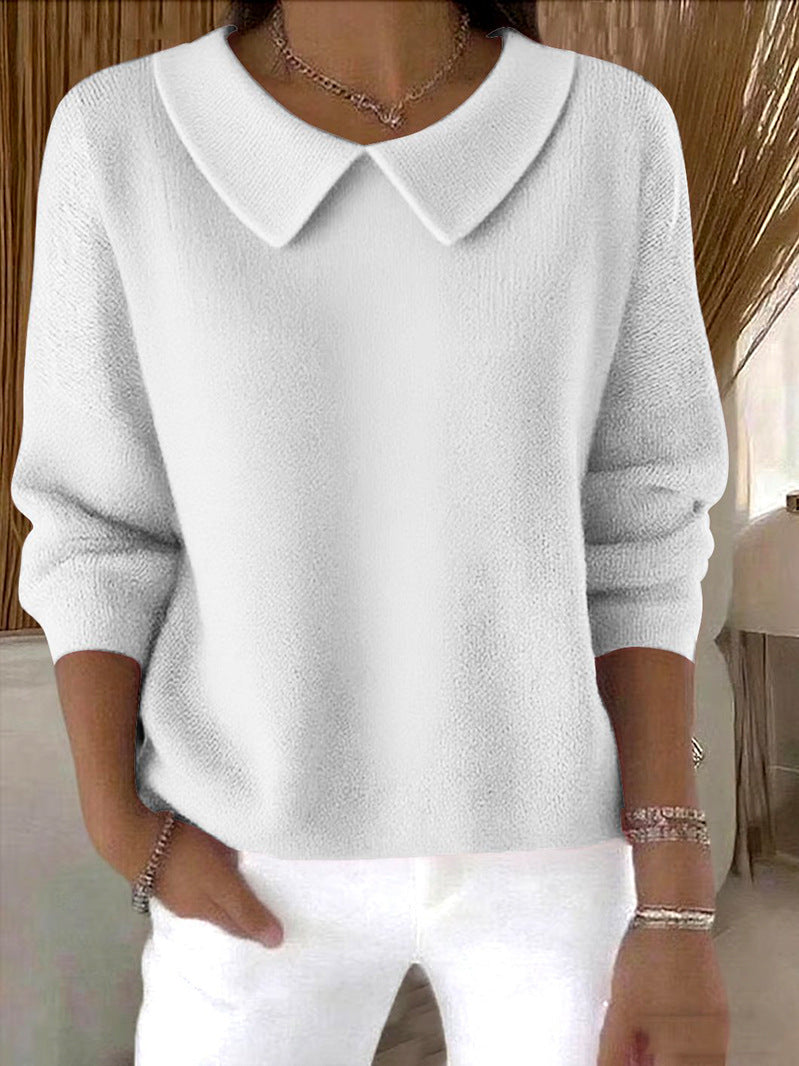 🔥【S-3XL】【Jesenska novost】Udoben ženski top z dolgimi rokavi in V-izrezom – Topel in moderen