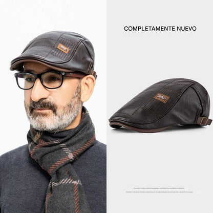 💥【Nuevo 2025】Boina de cuero para hombre – estilo retro, cómoda y de alta calidad · 50% de descuento + envío gratis