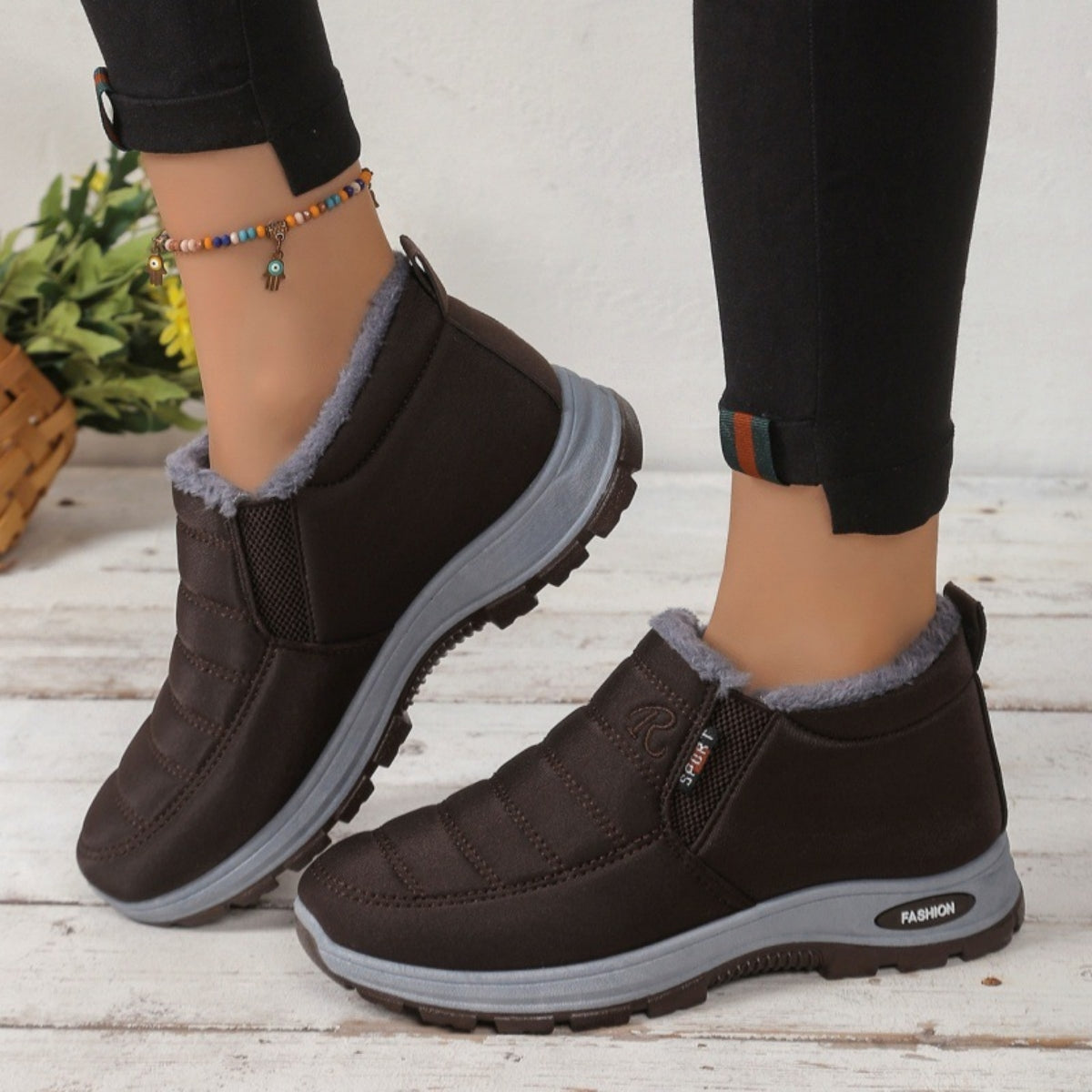 🔥【Špeciálna 50% zľava】【35-48】Unisex zimné čižmy s plyšovou podšívkou - teplé, pohodlné a protišmykové do chladného počasia.