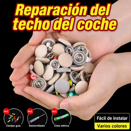 🔥【Compra 1 y llévate 1 gratis · 60 piezas】Hebillas para techo de coche + kit de herramientas de instalación