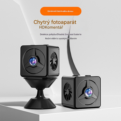 📹🔥 Malá čtvercová kamera, chytrá kamera s vysokým rozlišením, bezdrátové vzdálené sledování domácnosti přes WiFi