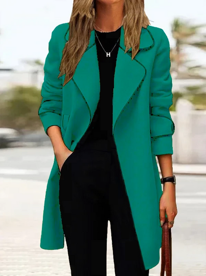 💖🔥【50% de descuento】[M-4XL] Abrigo de cachemira de doble cara para mujer, otoño/invierno 2025