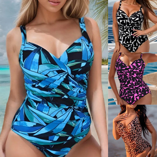 👙👙【S-5XL】Дамски секси бански костюм за отслабване с волани✨