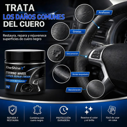 🚗 Ahora con un 30 % de descuento:✨Crema para volantes de cuero: repara, nutre y prolonga la vida útil【Compra uno y llévate otro gratis】