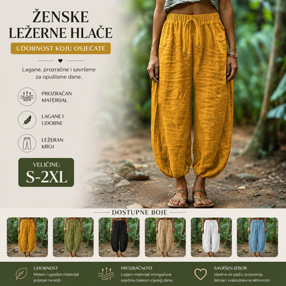 😍Posljednji dan promocije - 50% popusta💕【S-5XL】Ženske ležerne pamučne i lanene hlače