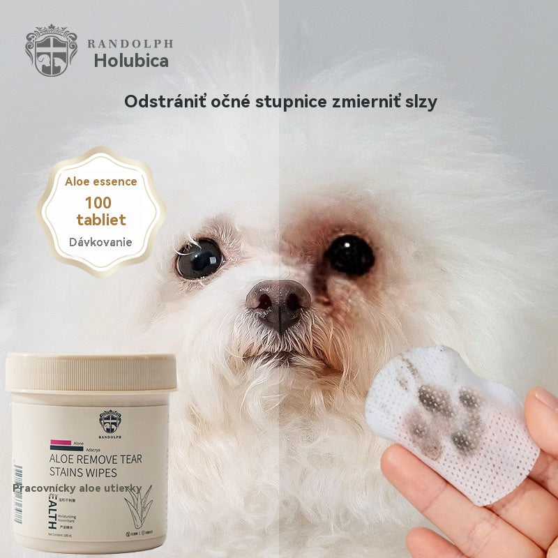 🐕🐈Čistiace obrúsky na škvrny od očí domácich zvierat 🔥Odstraňuje škvrny od sĺz🔥