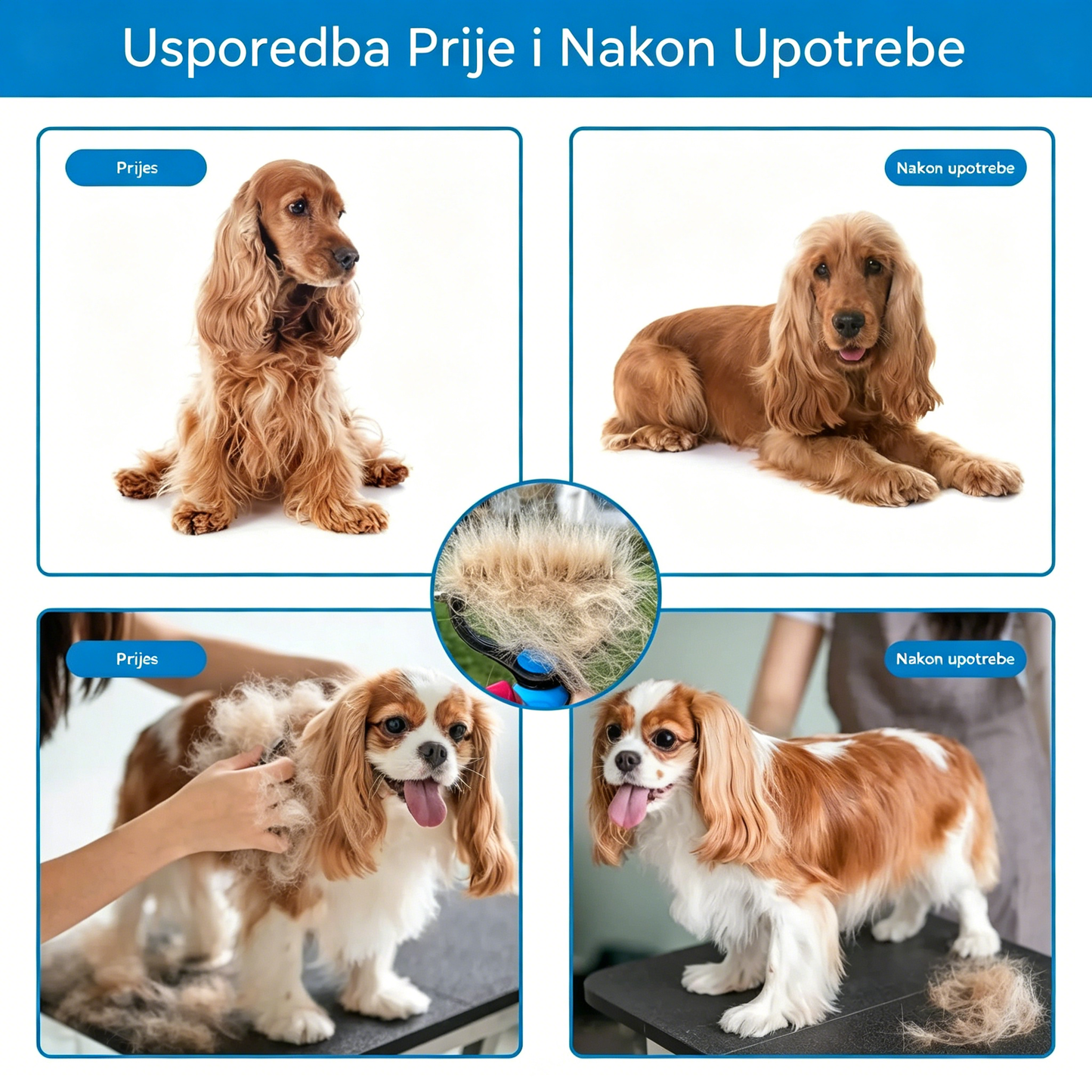🐾 Profesionalni alat za uklanjanje mrtve dlake sa pasa i mačaka: nježan, učinkovit i dom bez dlaka ✨💖