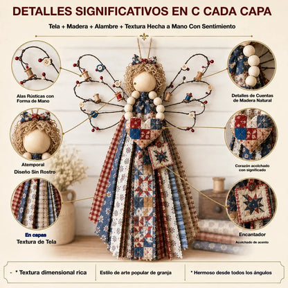 🔥ÚLTIMO DÍA 50% DE DESCUENTO - Kit DIY para colgar tela de ángel - Cose una pequeña bendición que perdurará para siempre