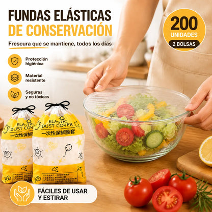 【Compra 1 y llévate 1 gratis · 200 unidades】Fundas desechables para conservar alimentos, aptas para uso alimentario