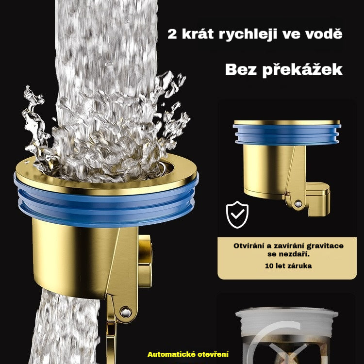 🔥Kupte 1, získejte 1 ZDARMA!🔥 Univerzální mosazná podlahová vpust s protizápachovým deodorizačním jádrem 🚿✨