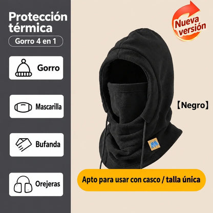 ❄️ Gorro térmico integral con forro polar que te mantiene abrigado hasta -20 grados Celsius. ⛷️ Ideal para esquiar, andar en moto y actividades al aire libre.