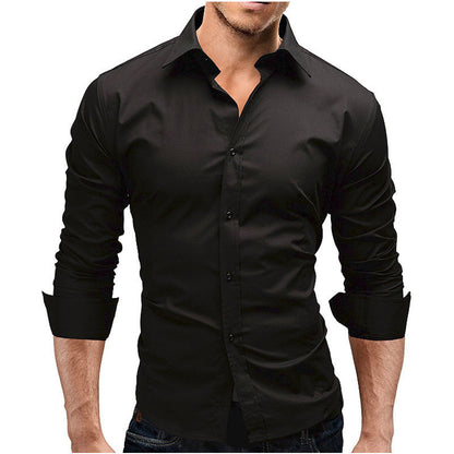 🔥👕【M-3XL】Мъжка стилна бизнес риза с дълъг ръкав 2026