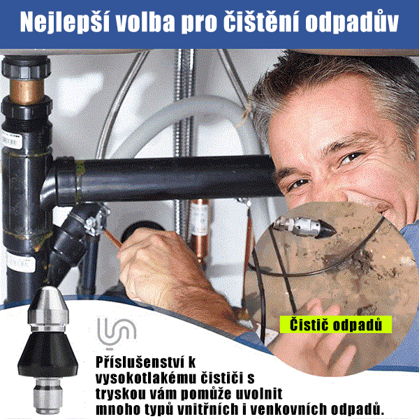 👨‍🦯【krátký+dlouho-Dvoudílná sada】Čisticí nástroj s vysokotlakou tryskou pro domácí kanalizační potrubí