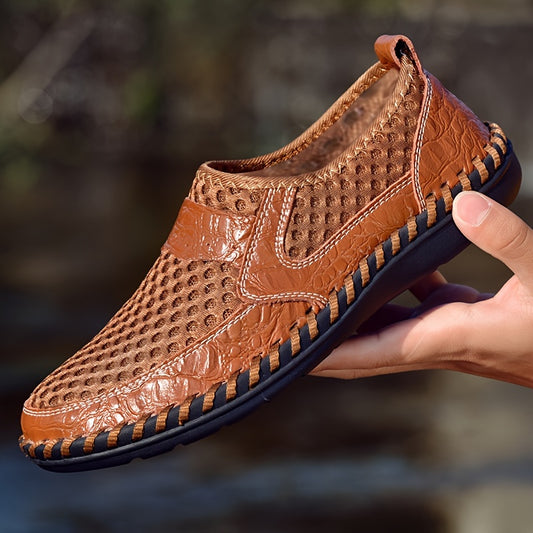 👞【38-50】Sandale bărbătești, cu țesătură uniformă de plasă, ușoare și respirabile 3703970 