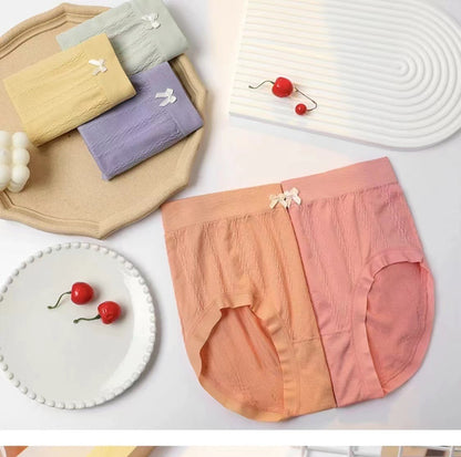 ❣️❣️【Compra 4 y llévate 4 gratis】Ropa interior de mujer de talle alto con control de abdomen, 100% algodón