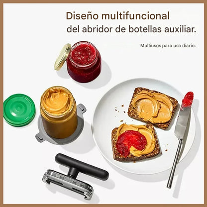 【Compra 1, llévate 1 gratis】Un abridor de tapas multiusos que ahorra esfuerzo y cuenta con una superficie antideslizante.