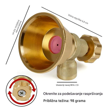 💦🔥Posebna vremenski ograničena ponuda🔥Mjedena poljoprivredna mlaznica za prskanje s podesivom mlaznicom 🌾