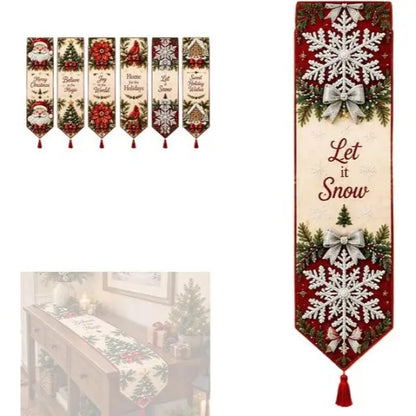 ✨ Kit de camino de mesa navideño con pintura de diamantes para hacer tú mismo