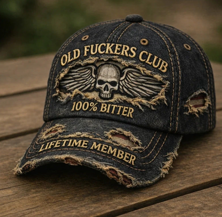 🏁💀Gorra de béisbol casual retro con impresión digital en 3D