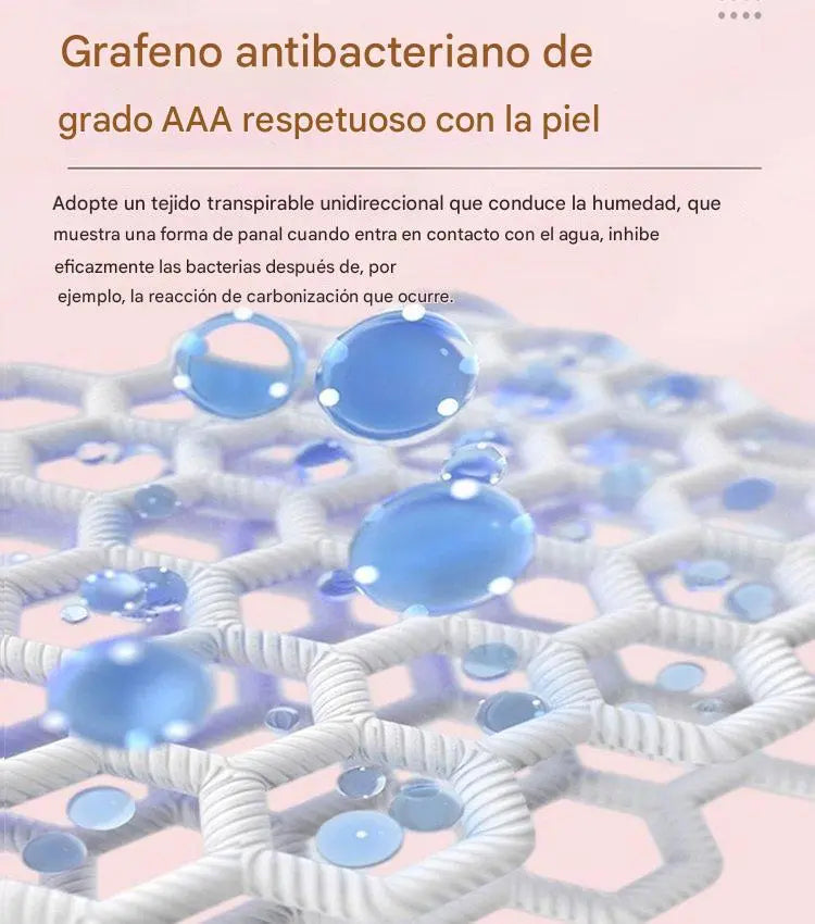 🔥🌈【5 piezas】Almohadilla antibacteriana de algodón y grafeno lavable