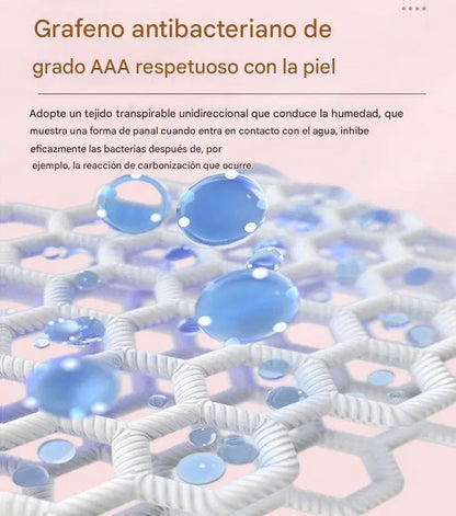 🔥🌈【5 piezas】Almohadilla antibacteriana de algodón y grafeno lavable