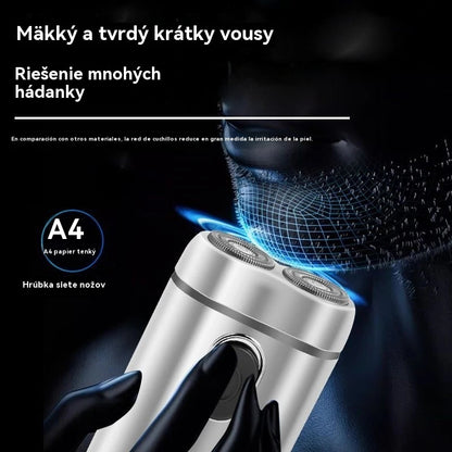 🧡Mini prenosný elektrický holiaci strojček s magnetickými vodotesnými dvojitými čepeľami