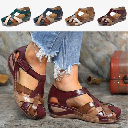 ✨🩰【Sezonska ponudba】【35–43】Ženski udobni rimski sandali iz mehkega usnja – Znižana cena Omejena ponudba