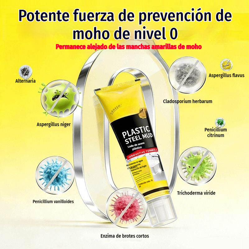【5 botellas】🛁 Sellador impermeable de cerámica blanca antimoho, relleno de juntas de barro de plástico y acero para sellado de bordes de fregaderos de cocina, baño e inodoro.