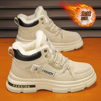 🔥🔥👞【39-44】Nuevas botas Martin de invierno para hombre, forradas con forro polar grueso, cálidas, modelo 2025