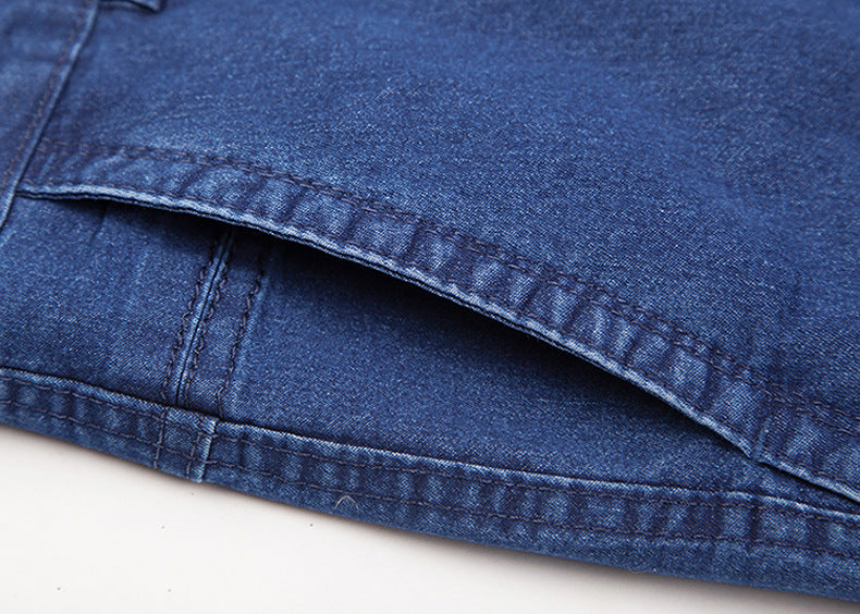 🙋‍♂️👖 Nové pohodlné pánske elastické priedušné džínsy s vysokým pásom 2025