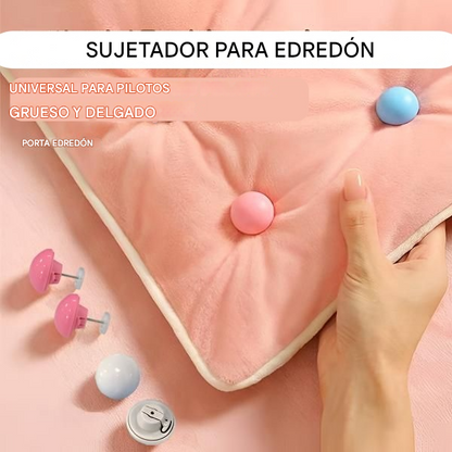 ✨【40 piezas】Cierre de edredón: ¡estable y fácil de usar! 📍Universal para edredones gruesos y finos.