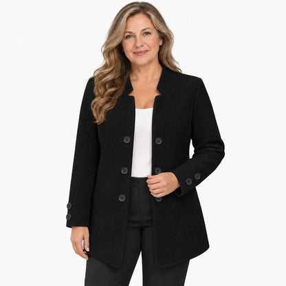 ✨【S-5XL】Chaqueta elegante de doble botonadura para otoño/invierno (con tres botones)