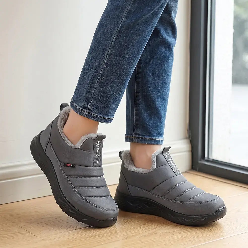 【35-41】Nuevas botas de invierno para mujer: botas de nieve casuales, aislantes, gruesas y cálidas para mamás.