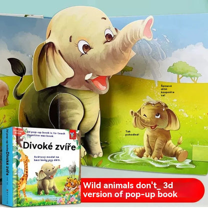 【Kupite 1, dobijte 1 gratis】2 komada 🎁🎁Knjiga od 2 3D životinja s mogućnošću otvaranja