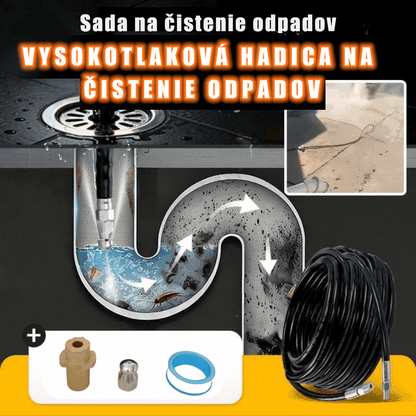 🔗Nástroj na čistenie odpadu s pripojením k autoumyvárni 🚰Čistič odpadu do kúpeľne/kuchyne 🧹Vysokotlakový vodný prúd pre rýchle uvoľnenie, odolný voči vysokému tlaku a nepriepustný 💧Nevyhnutnosť v každej domácnosti