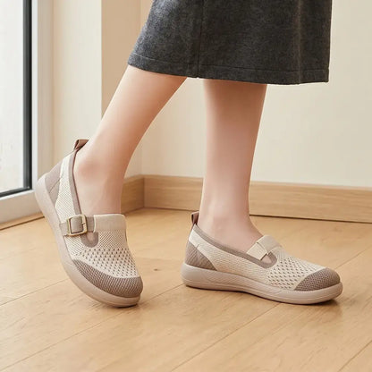 【36-41】Zapatos ligeros para mujer con suela blanda: tipo slip-on, cómodos, ideales para mamás y para el uso diario.