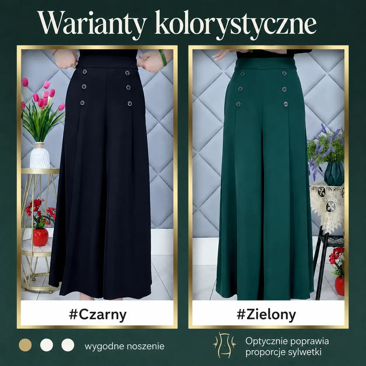 【M–5XL】Szerokie plisowane spodnie – 50% zniżki przez ograniczony czas