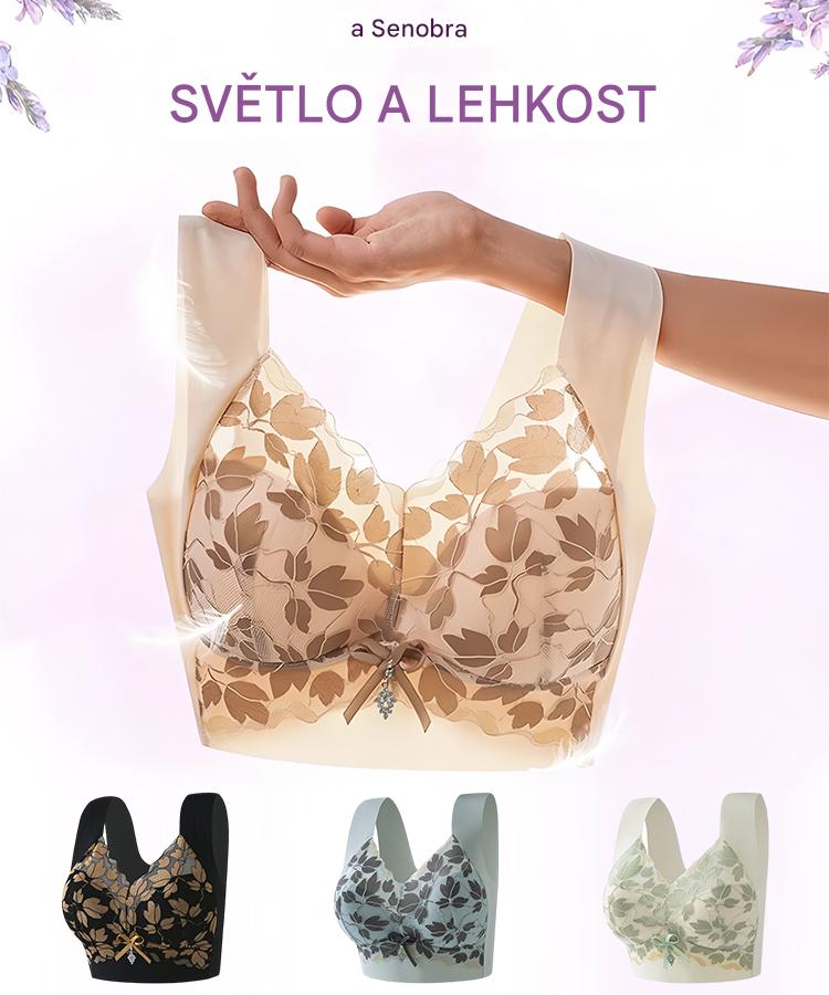 【Kupte 1 a získejte 2 zdarma】Velká krajková podprsenka M-4XL, bez ocelových kroužků, oslnivá záda, sexy a prodyšná, bezešvá, 【40-100 kg】