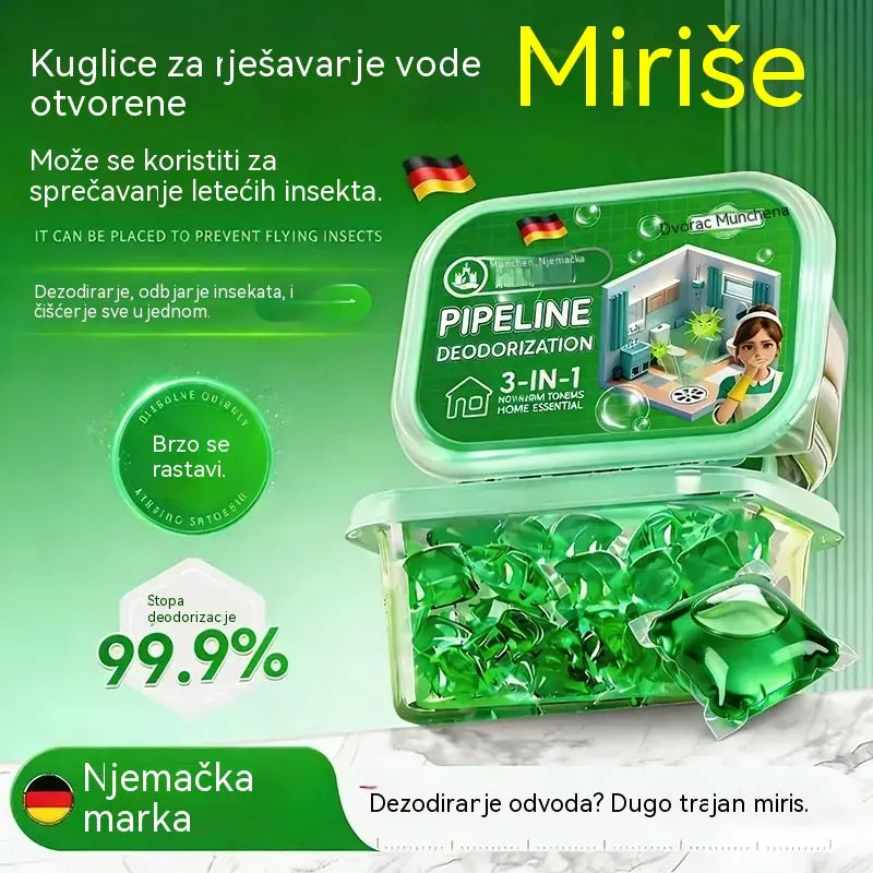 2 pakiranja (100 tableta) za 24 € – 🔥🎉🎉. Bio-enzimske kapsule za uklanjanje neugodnih mirisa iz odvoda.