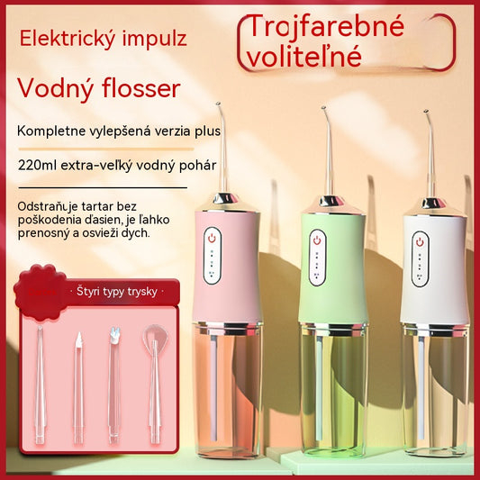 🦷💧⏳ Obmedzená časová špeciálna ponuka ⏰ Prenosný vodný zubný niť a ústna čistiace zariadenie